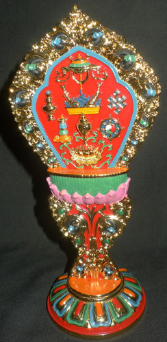 Buddhist votive display Buddhist votive display