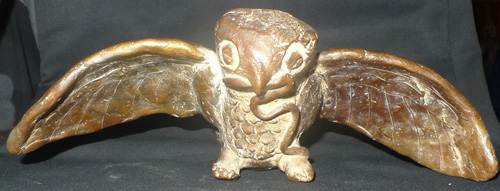 Owl with snake lucky charm Owl with snake lucky charm