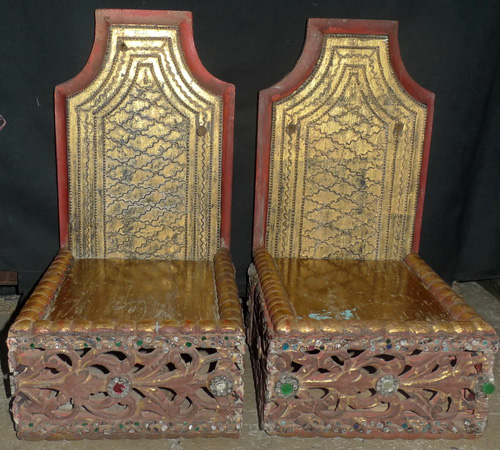 Pair of shrines for Buddha Pair of shrines for Buddha