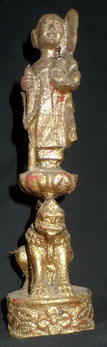 Buddha as a monk on singh lion Buddha as a monk on singh lion