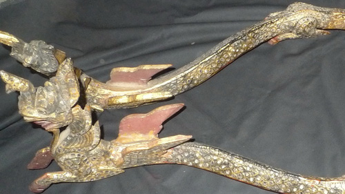 Armrests of monk chair, pair of tho naya Armrests of monk chair, pair of tho naya
