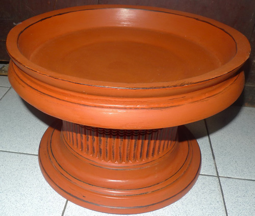 Monk offering plate Monk offering plate