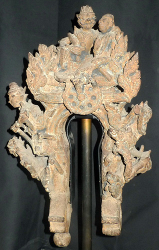 Temple bell hook on stand Temple bell hook on stand