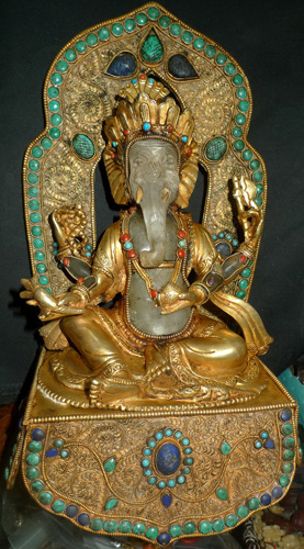 Ganesh on base Ganesh on base