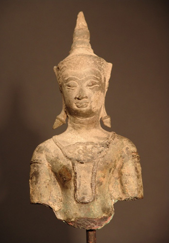 Damaged Ayutthaya Buddha - located in Europe Damaged Ayutthaya Buddha - located in Europe