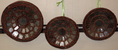 Set of 3 mirror decorations Set of 3 mirror decorations