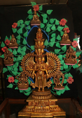 Avalokiteshvara, boddhi tree and deities L6210-HA
Avalokiteshvara, boddhi tree and deities
Status : Available
Click on picture for enlarge