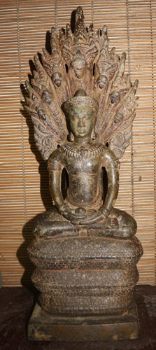 Lopburi Buddha under a 7 headed naga L8790-UI
Lopburi Buddha under a 7 headed naga
Status : Available
Click on picture for enlarge