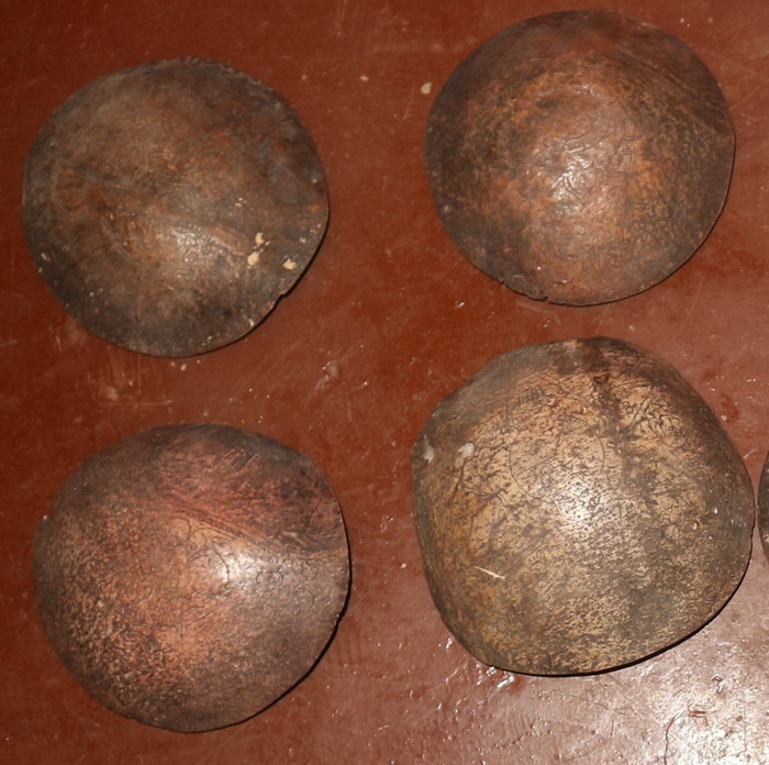 Tiny carved skull caps, sold by one Tiny carved skull caps, sold by one