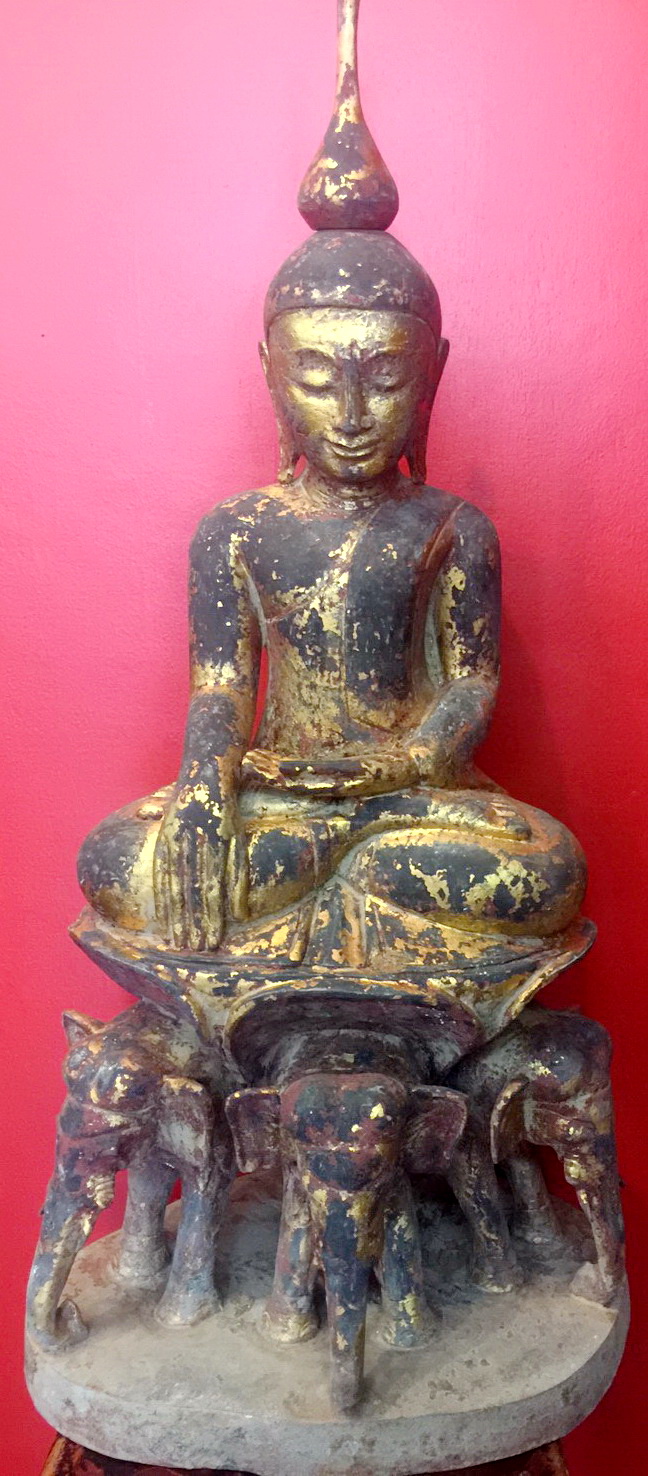 Shan Buddha on elephants Shan Buddha on elephants