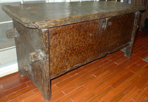 Primitive chest from famous collector 	