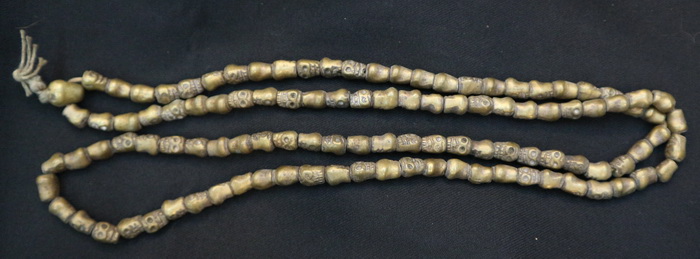 Skull mala, 108 beads