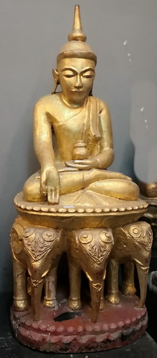 Buddha on elephants