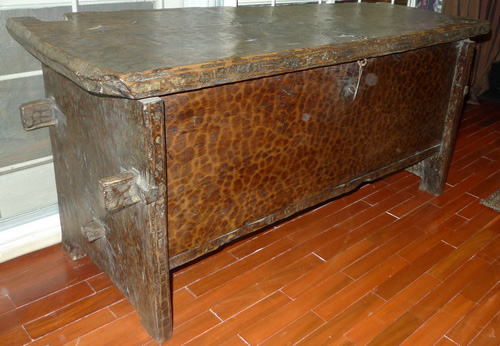 Primitive chest from famous collector