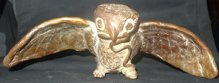 Owl w/ snake, lucky charm