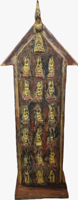Tall and narrow amulets votive display