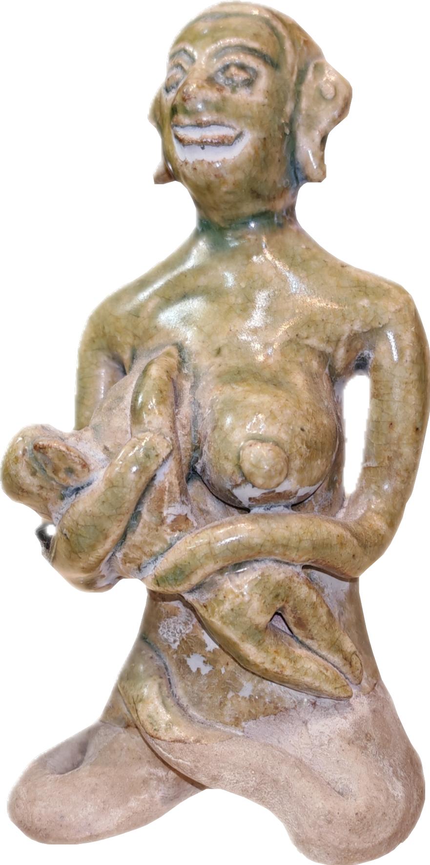 Folk figurine mother and baby
