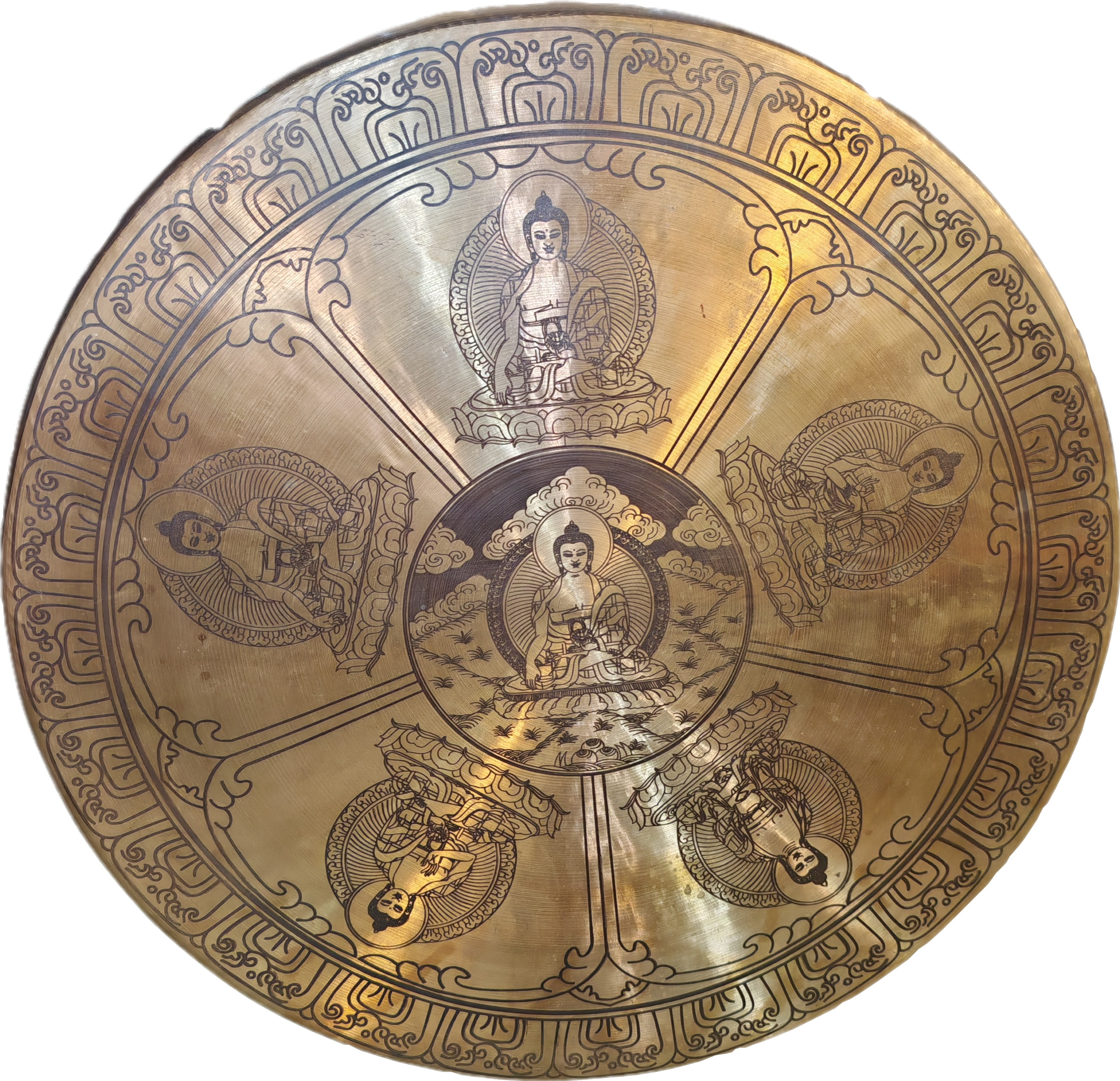 Budddhist Gong w. mallet