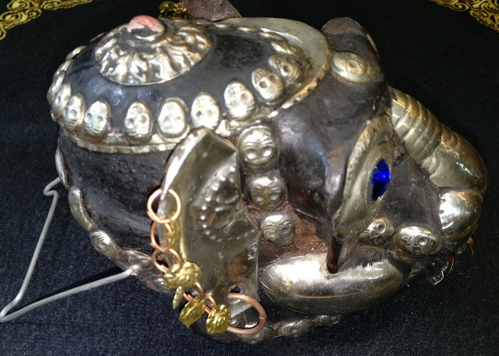 Tantric monkey skull