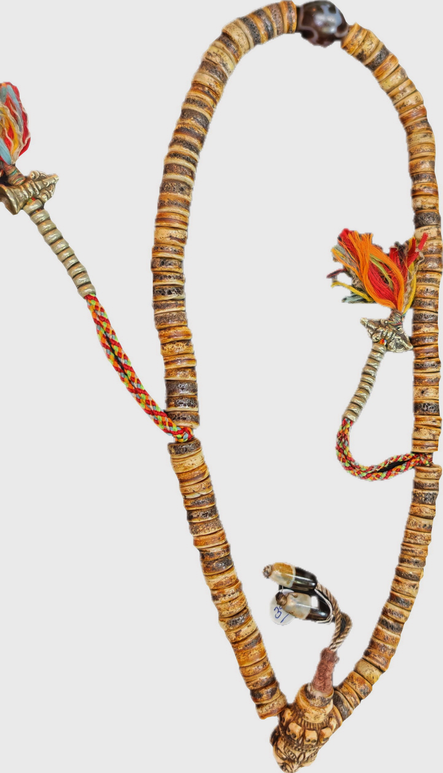 Genuine mala w. human bones