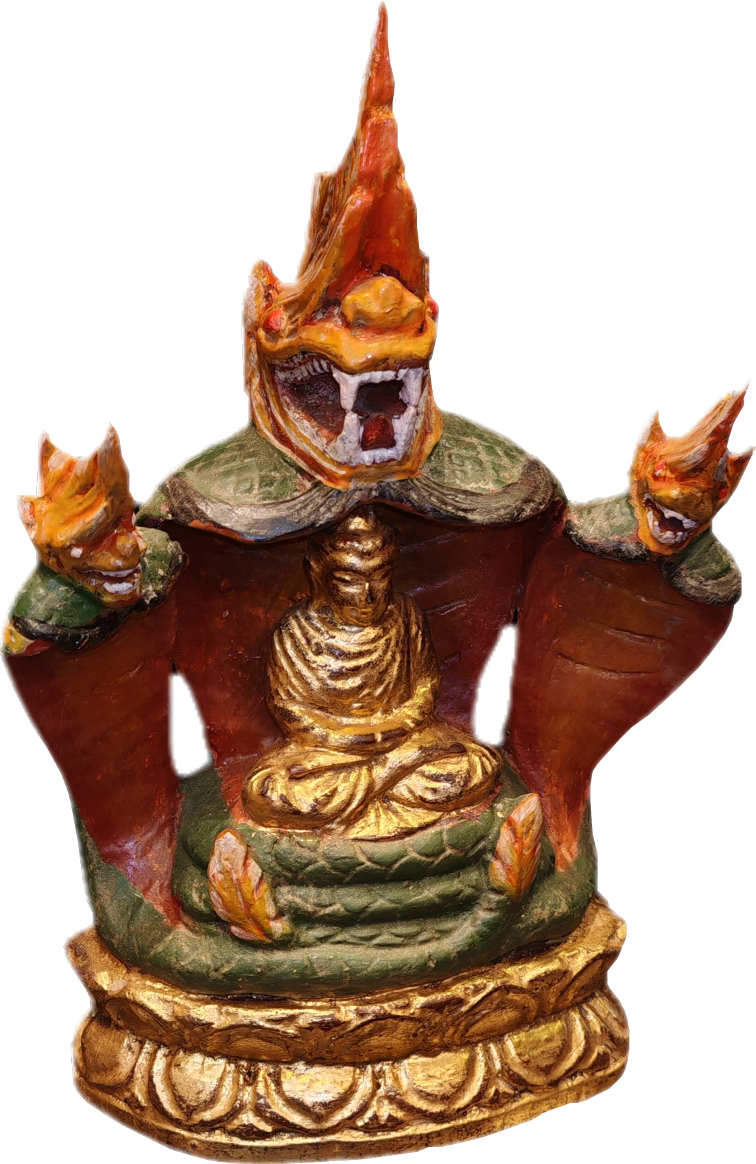 Mandalay Buddha under 3 nagas